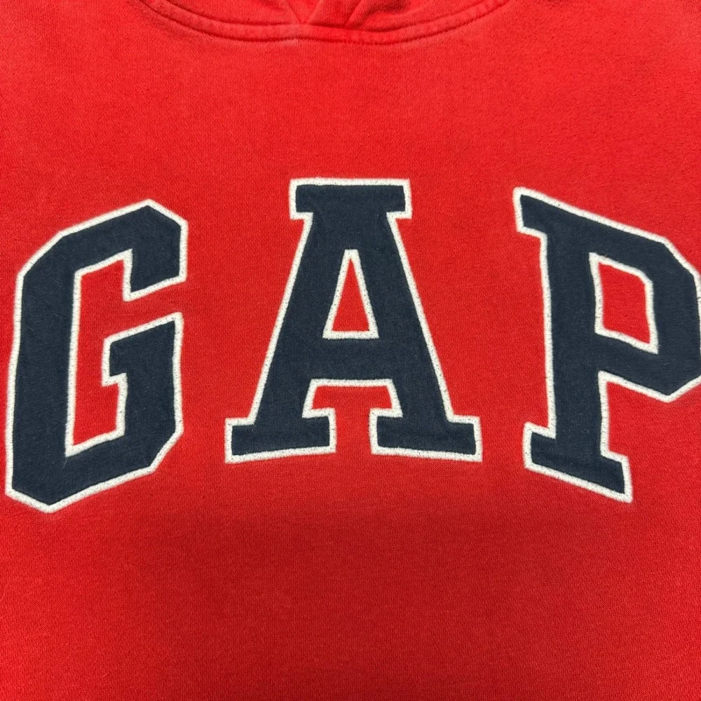 GAP Kids Boys Hoodie Pullover Sweatshirt XXL Red Arch‎ Logo Spellout